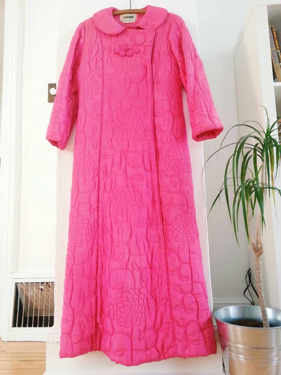 quilted silk robe