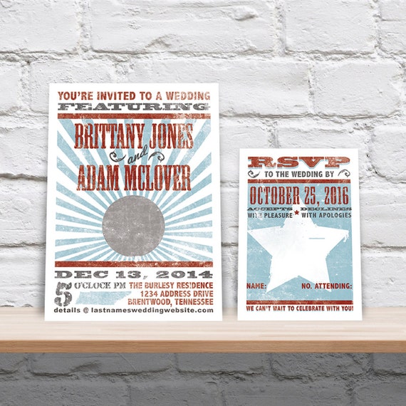 Hatch Show Print Wedding Invitations 6