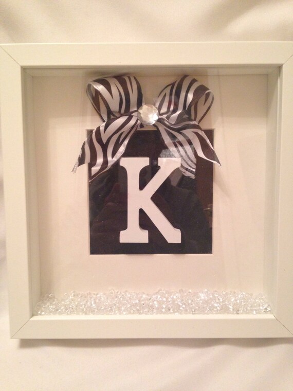 Items similar to Personalised Wood Letter Shadow 3D Box Frame, Room