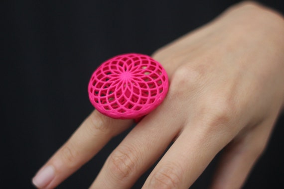 Geometric Blossom 3DPrinted Ring