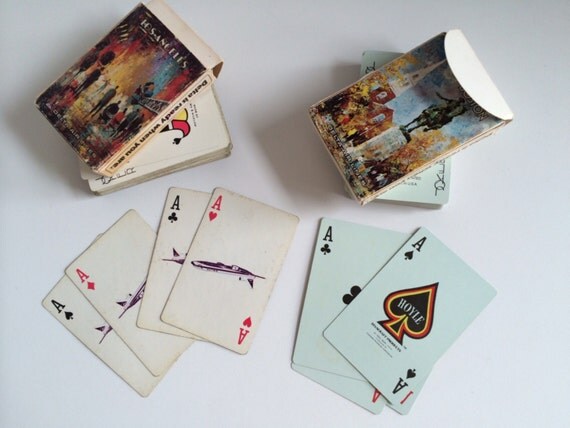 Vintage DELTA AIRLINES Playing Cards By BrocanteBedStuyHOMME