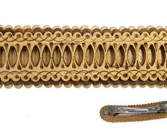Russian Birch Bark Barrette Hair Clip #0861