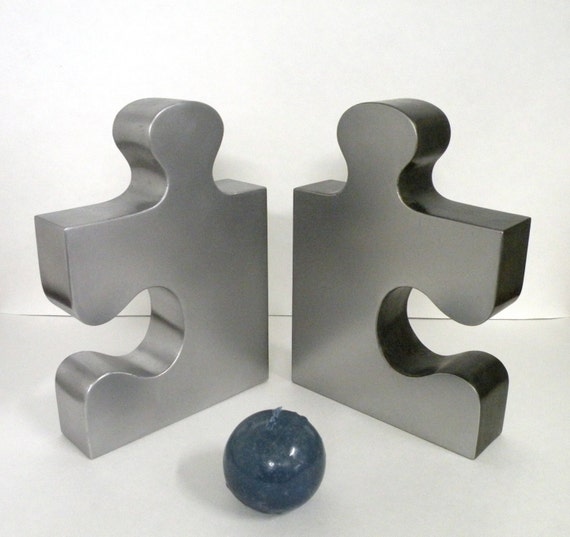 Metal Sculpture Jigsaw Puzzle Piece by