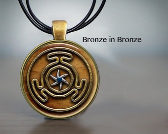 hecate choices cord symbol pendant wheel leather