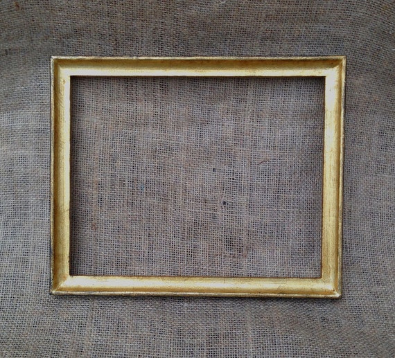 Gold Picture Frame 8x10 Small Hand Made Antique
