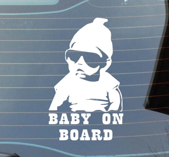 Baby On Board Funny Window Decal