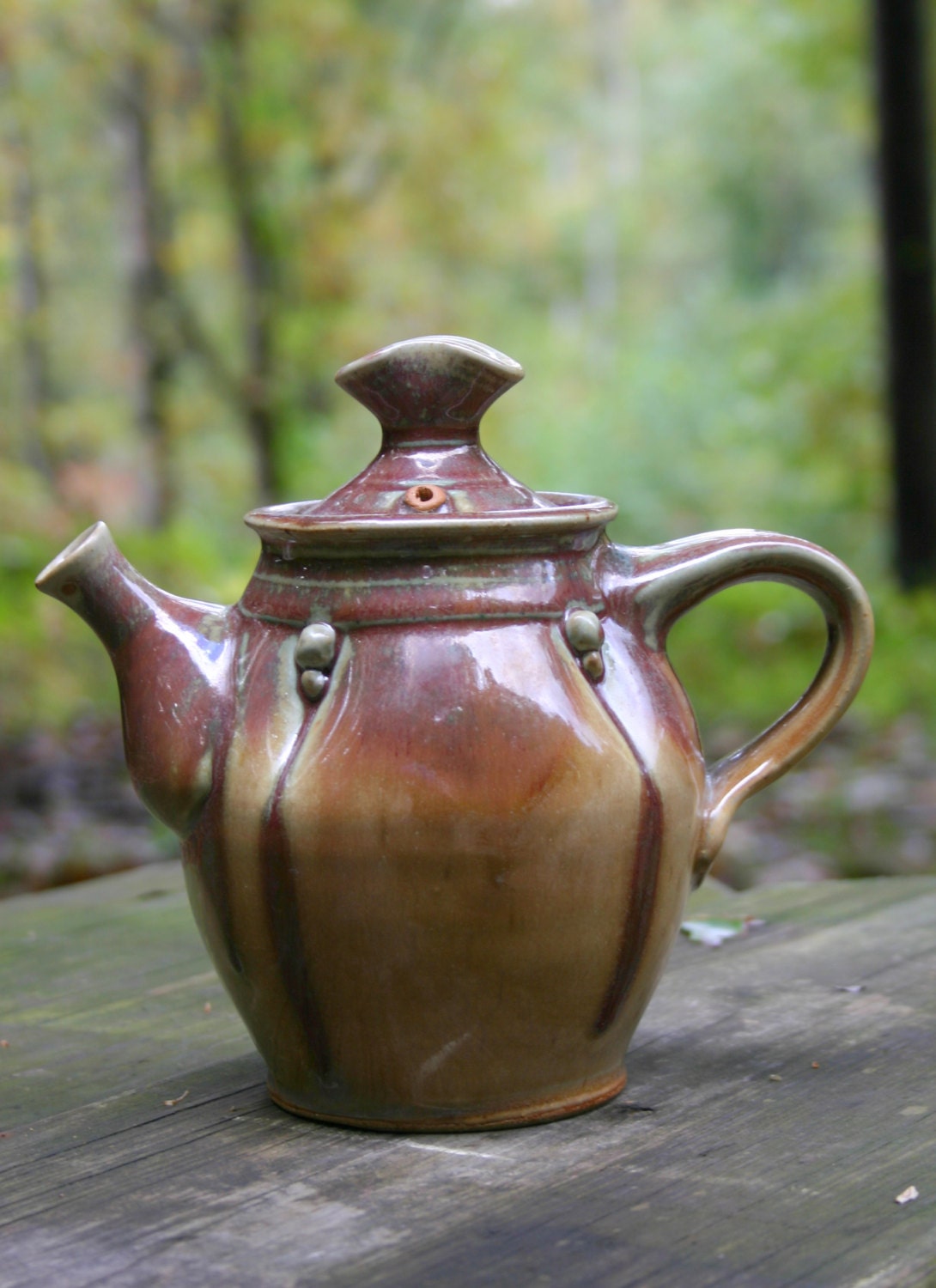 Small teapot side handled teapot red teapot ceramic