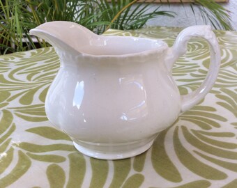 Vintage English milk jug by Grindley 'Cream Petal' design, 1940's