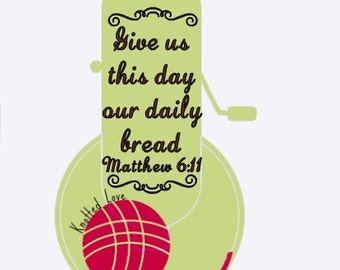 KitchenAid mixer decal "Give us this day our daily bread"