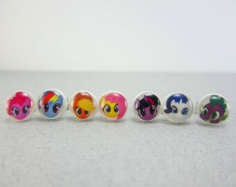 My Little Pony Earrings, My Little Pony Jewelry, My Little Pony Birthday, My Little Pony Accessories
