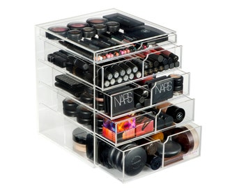 What are the advantages of clear acrylic cosmetics organizers?