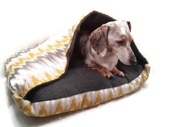 Cozy Cave Dog Cat Pet Bed with Blanket by GoodLifePetSupply