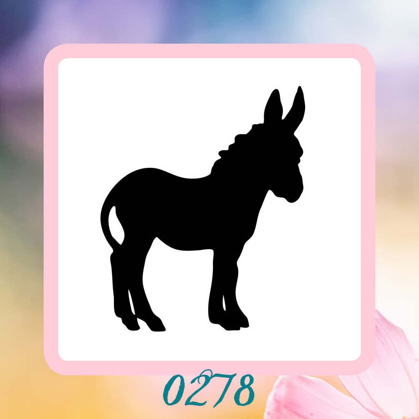 Donkey Reusable Craft Stencil