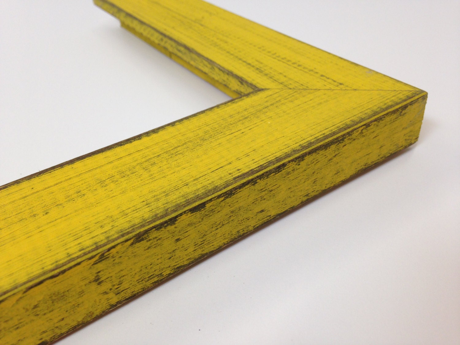 YELLOW Rustic Wood Picture Frame Reclaimed Distressed Wood