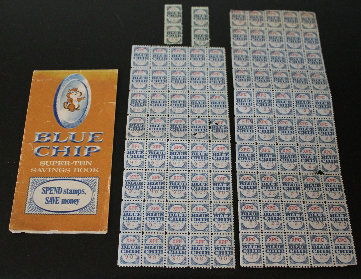 blue chip stamps by on Etsy