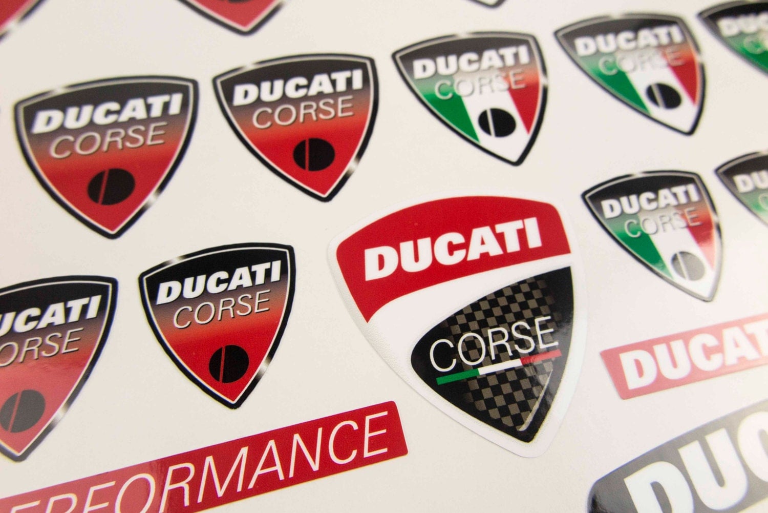 Ducati Corse decal sheet motorbike fairing stickers set racing