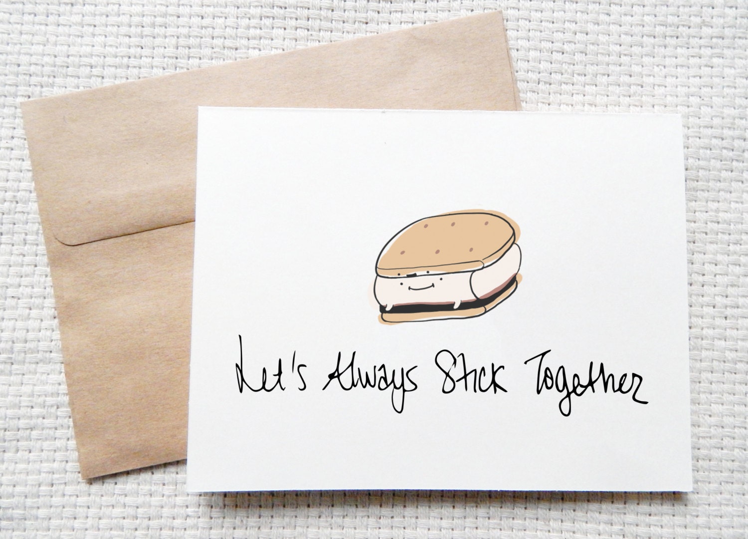 Let's Always Stick Together Card by DolciDays on Etsy