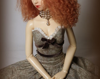 Sage Meadow~OOAK dress for Elfdoll or SD