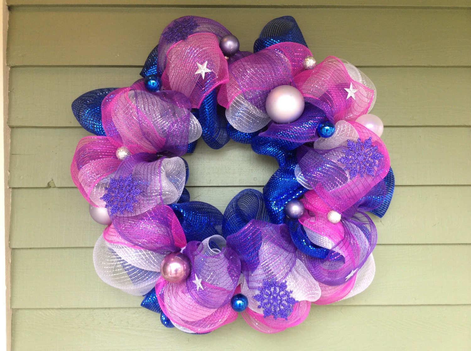 Mesh Christmas wreath