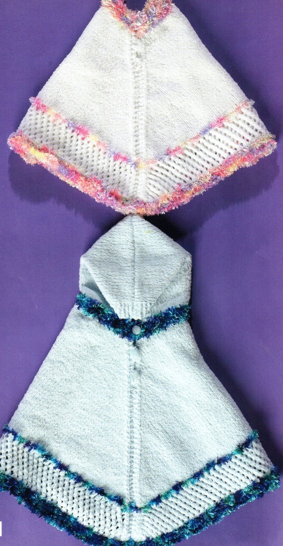 2 Poncho Cape Knitting Pattern With Or Without Hood Poncho Capes Knitting Pat...