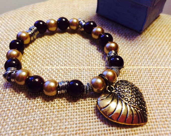 Gold Heart Bracelet