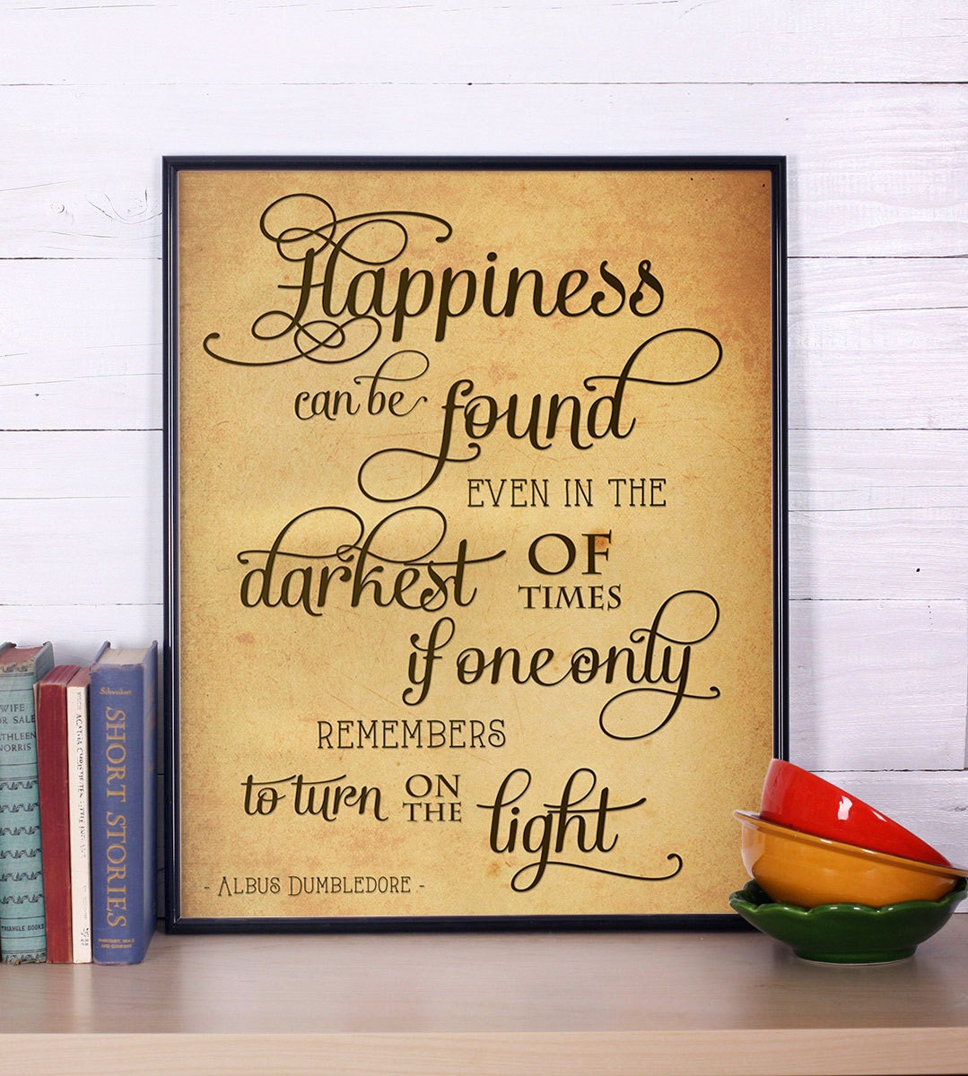 harry potter print happiness can be found harry potter poster