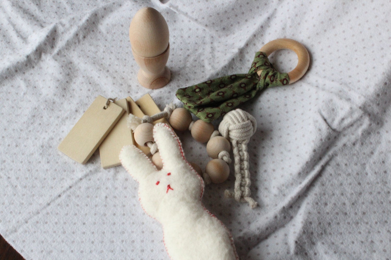 Natural Baby Toy Starter Set by TwaddleandBleat on Etsy