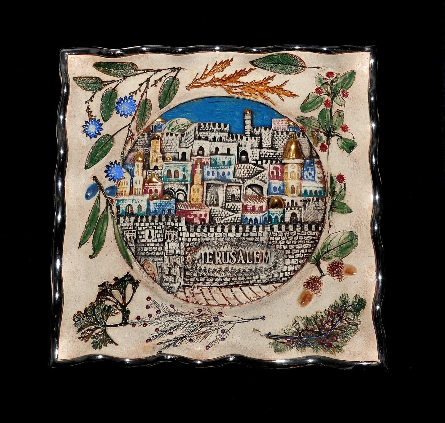 Jerusalem Plate By Studio ''YURI DOGAYEV''