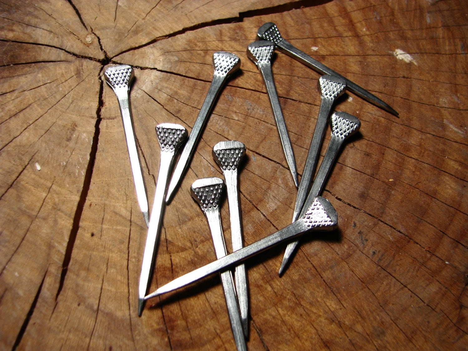 Steel Nails for Rustic Look Picture Hanging Light