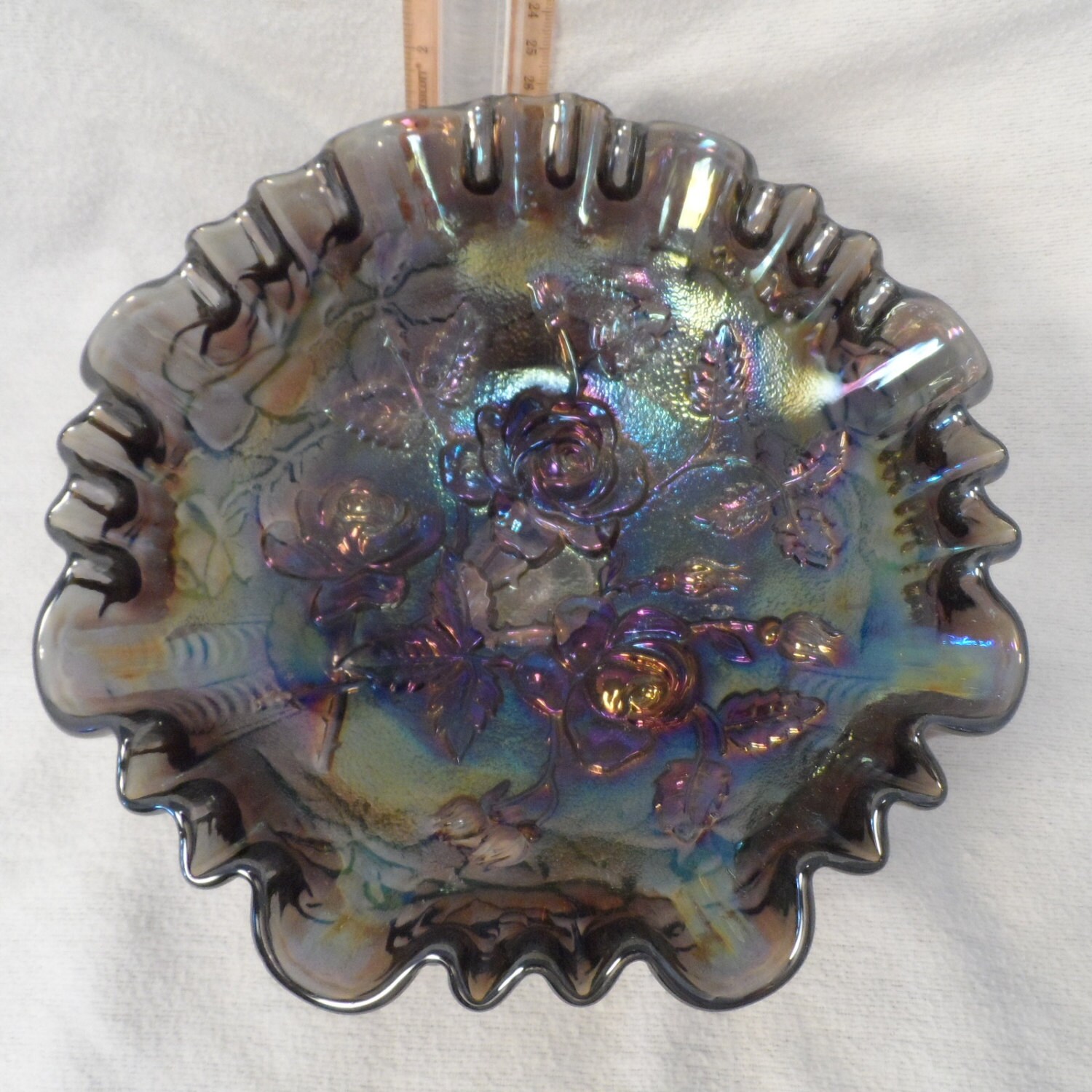 Rose Bowl Carnival GlassImperial GlassRare by BCScollectibles