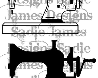 Sewing Machine SVG and Silhouette Studio cutting file, Instant Download