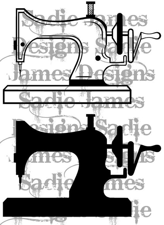 Sewing Machine SVG and Silhouette Studio cutting file Instant