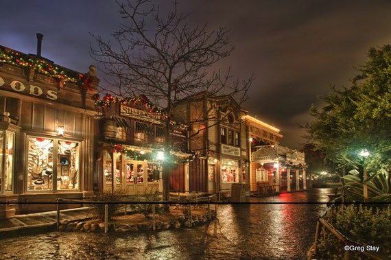 Disneyland Frontierland at night BUY 2 GET 1 8x12 print free