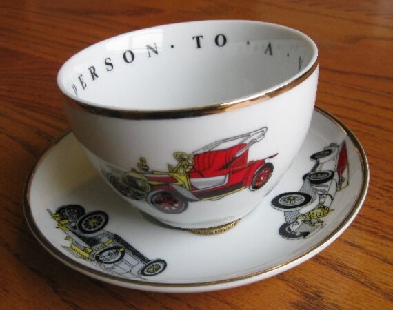 box new Princess Antique  Saucer, House vintage Cup cars, in cup and breakfast  Breakfast