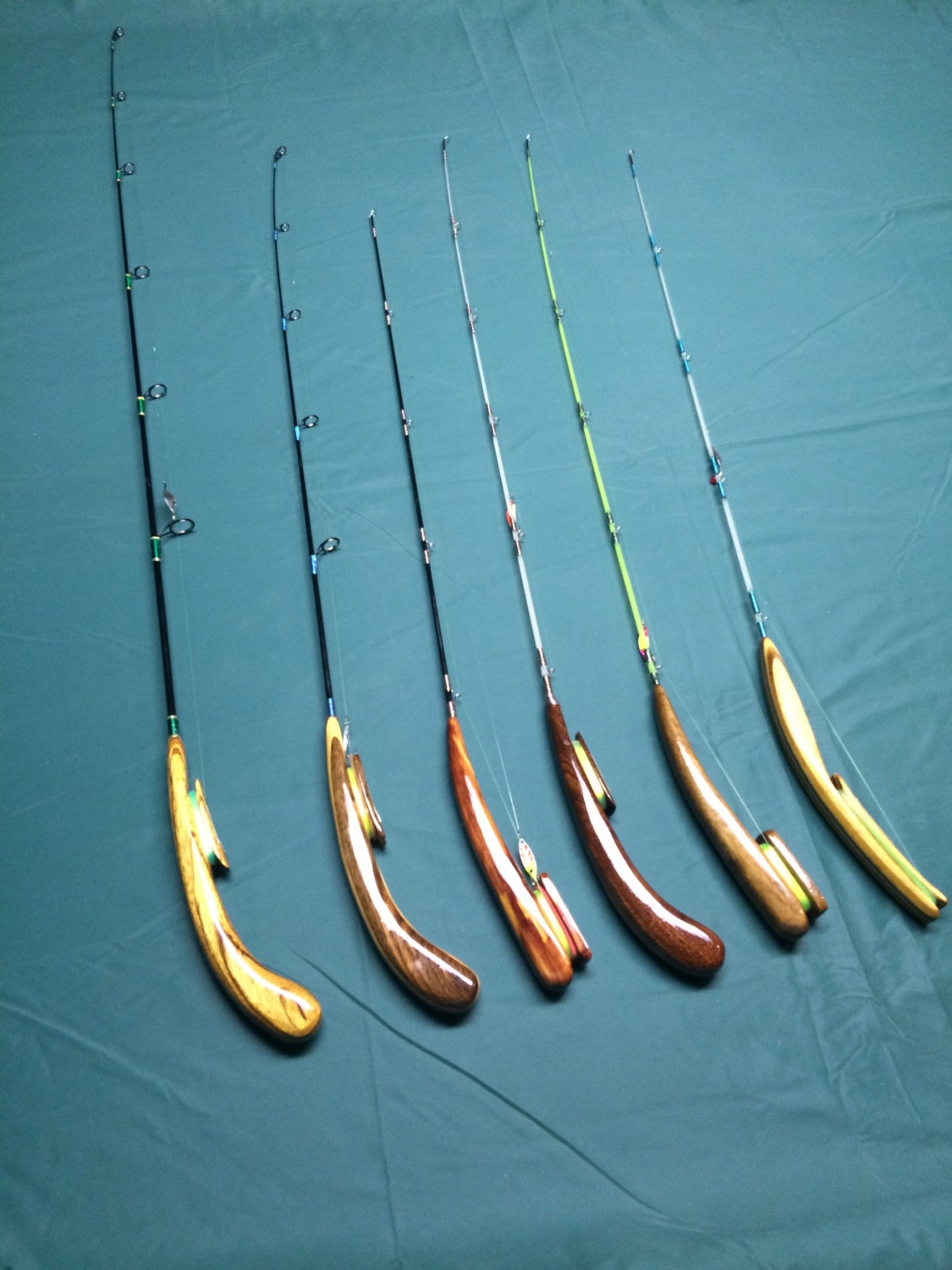 Custom Made Ice Fishing Rods