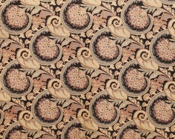 Fabric Chenille Scroll Print, upholstery Heavy chenille fabric, For Upholstery, Drapery, Bedding, pillows, Home decor,