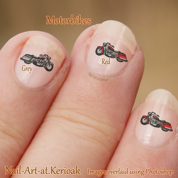 Motor Bike Nail Art Motor Cycle Nail Art Stickers