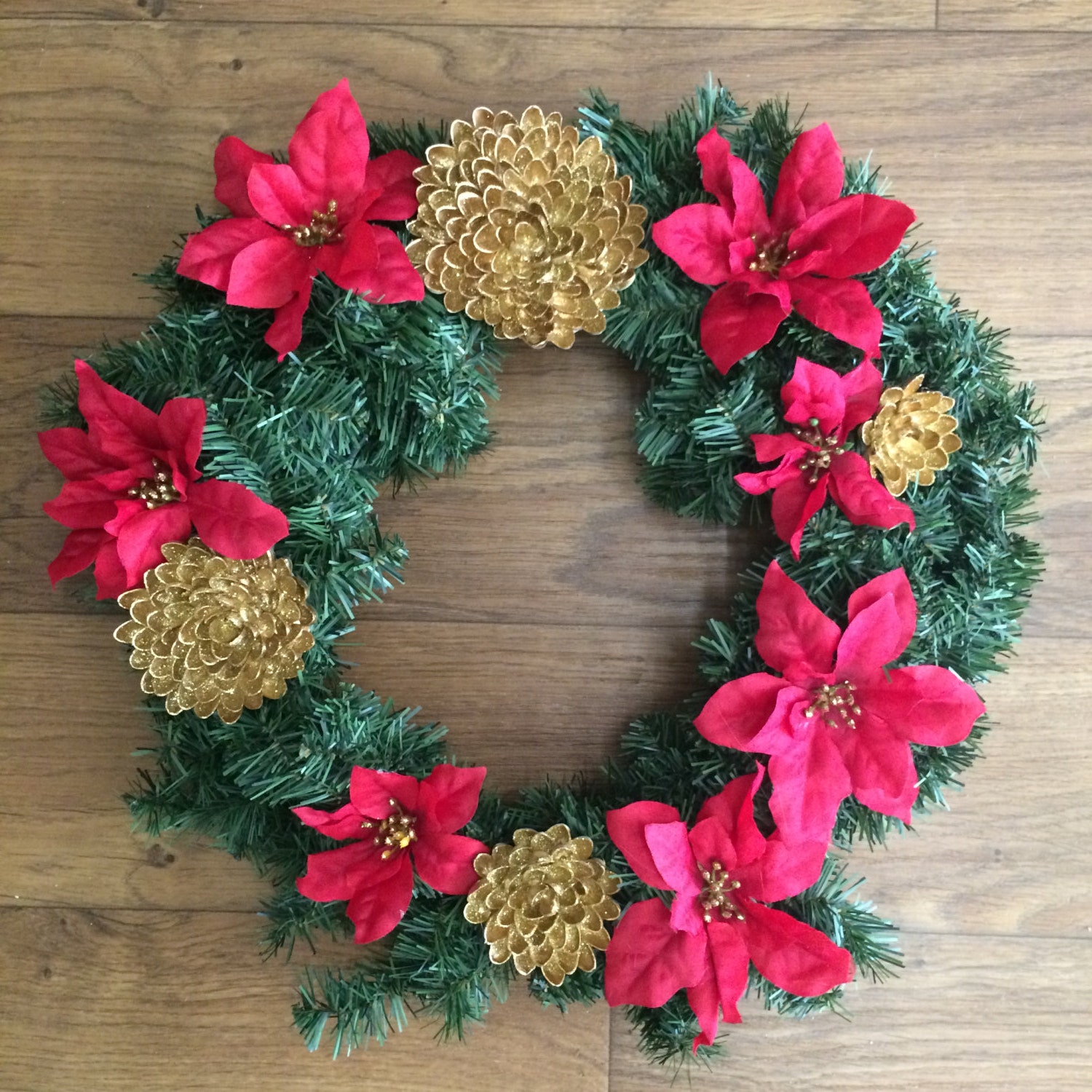 Pistachio Flower Christmas Wreath