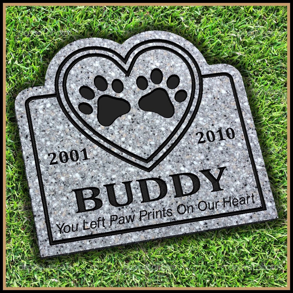 Pet Memorial Grave Marker Headstone Dog Cat Horse Gravestone