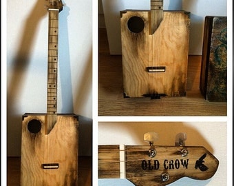 Acoustic cigar box guitar