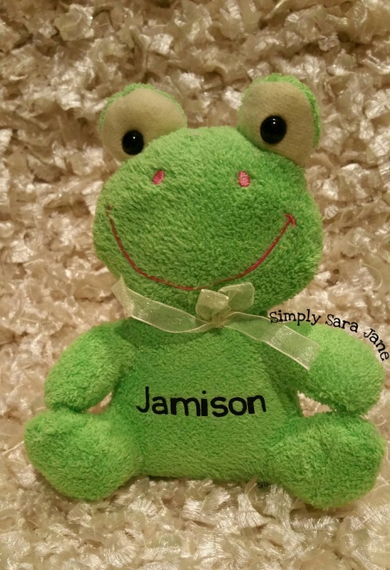 christmas frog stuffed animal