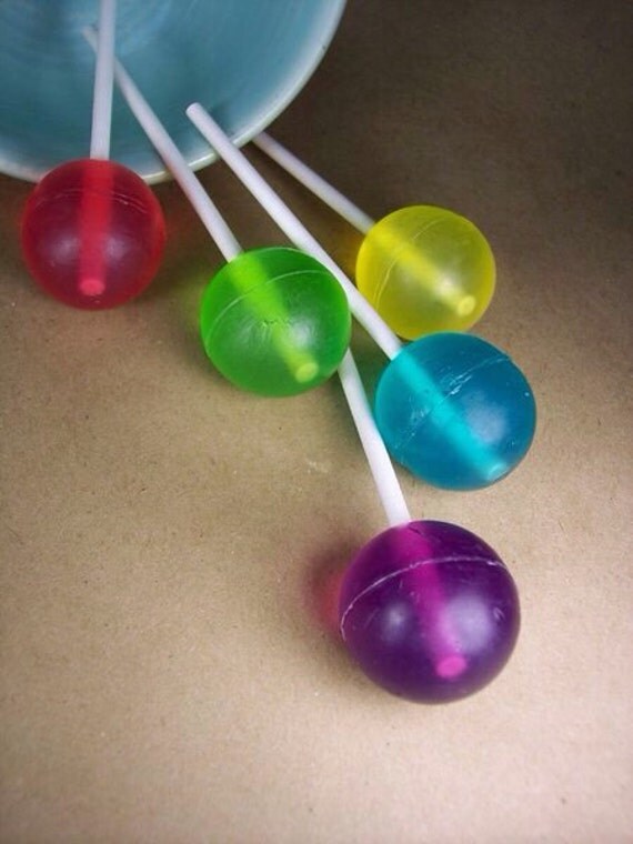 Items similar to Lollipop Soap Vegan Candy Food Novelty Rainbow Lolly