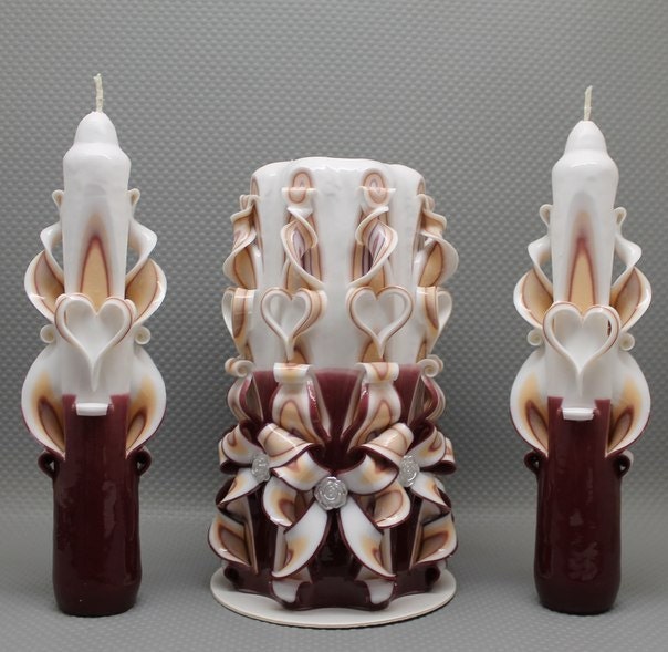 Beautiful candles Carved candles Сandles Gift Unique