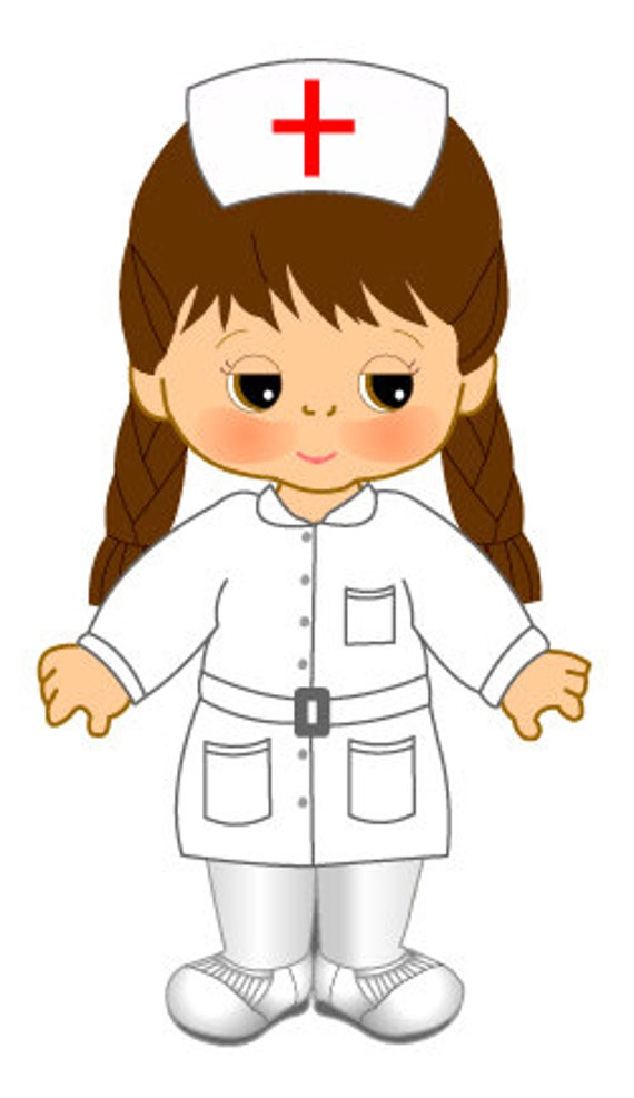 Nurse Paper Doll Outfit PE165 Adorable by AdorableKinders on Etsy