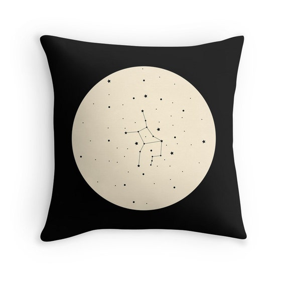 VIRGO Astrological Constellation Throw Pillow Minimalist