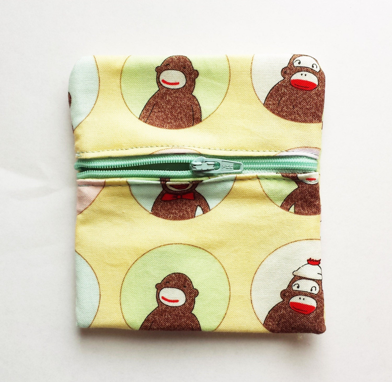 sock monkey coin purse