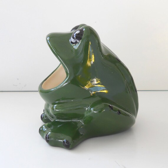 Ceramic Frog Scrubby Holder Scrubbie Scouring pad Holder