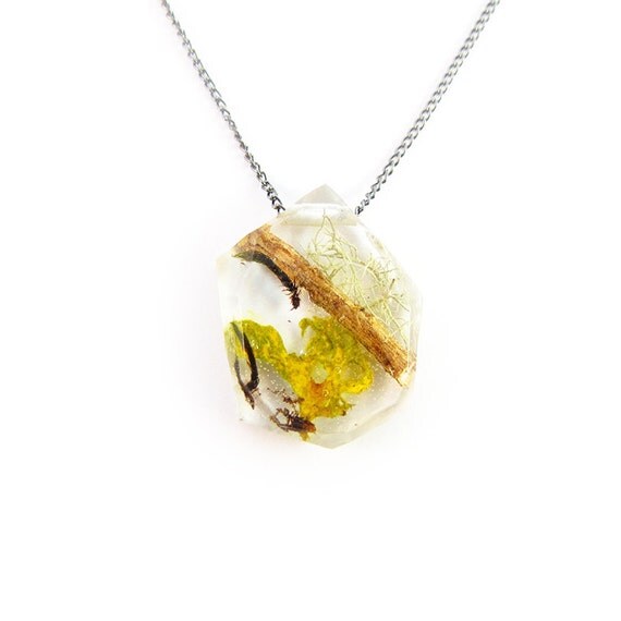 twig terrarium resin necklace nature necklace eco resin twig terrarium resin necklace nature necklace eco resin