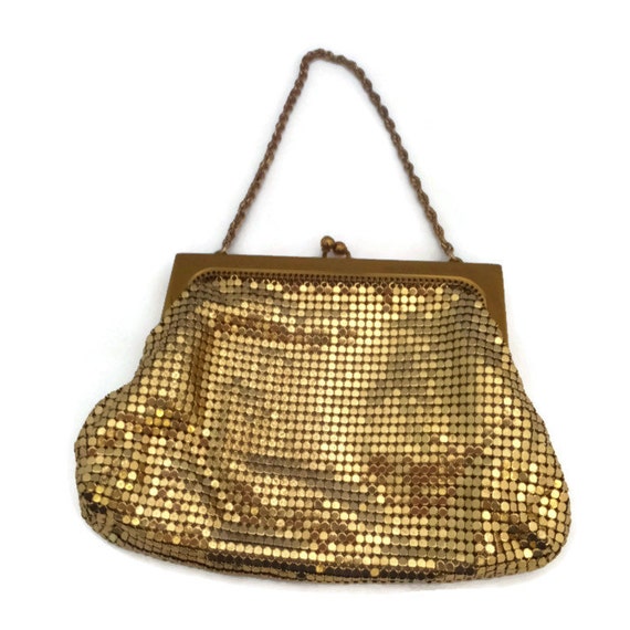 whiting and davis gold purse