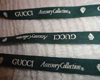 Green Gucci Ribbon for Crafting 1 Yard